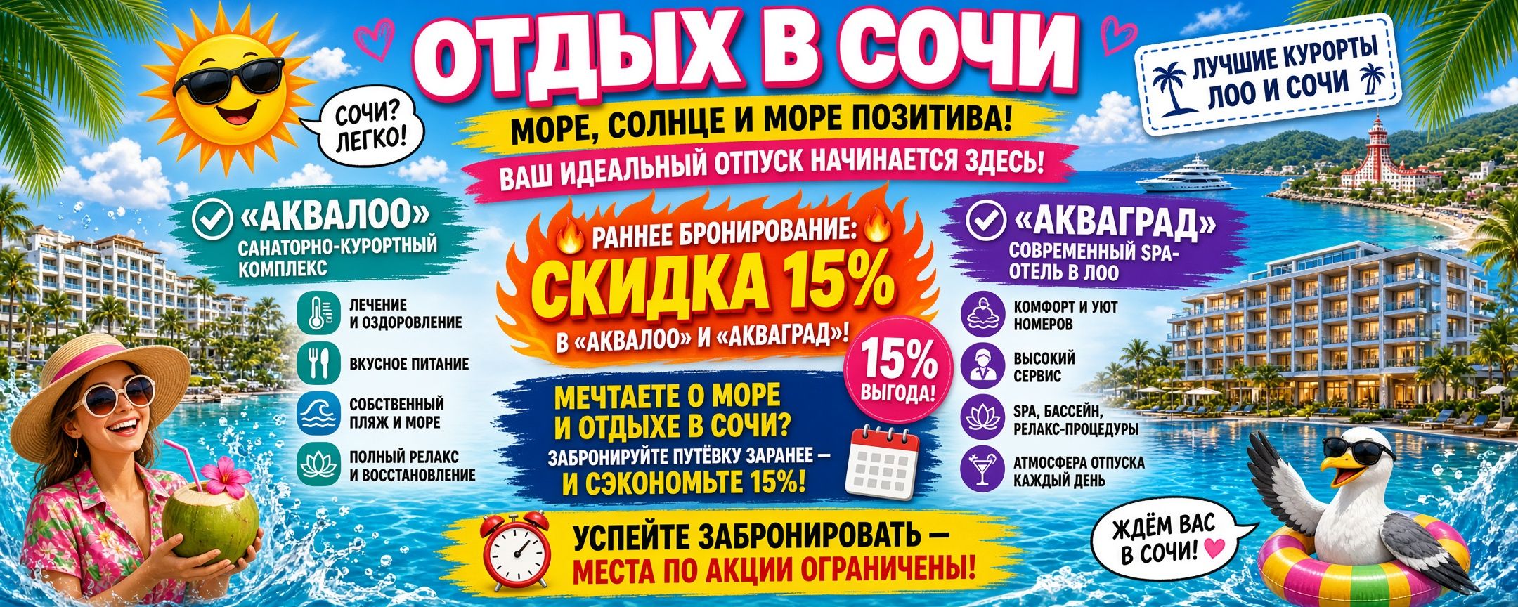 АКЦИЯ: Раннее бронирование